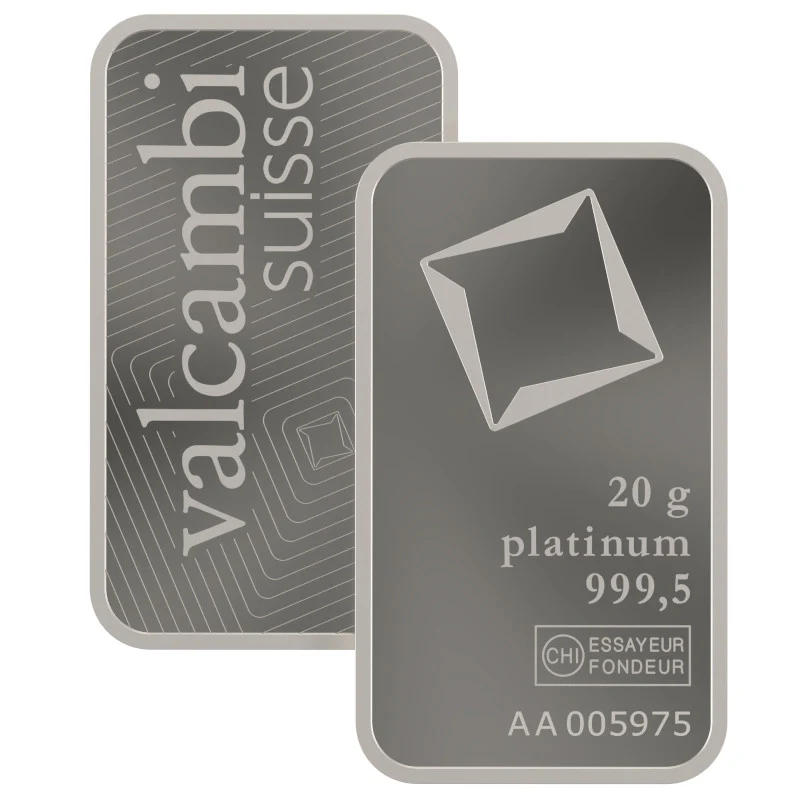 Valcambi Suisse 20 gram Platinum Bar (In Assay) - Image 3