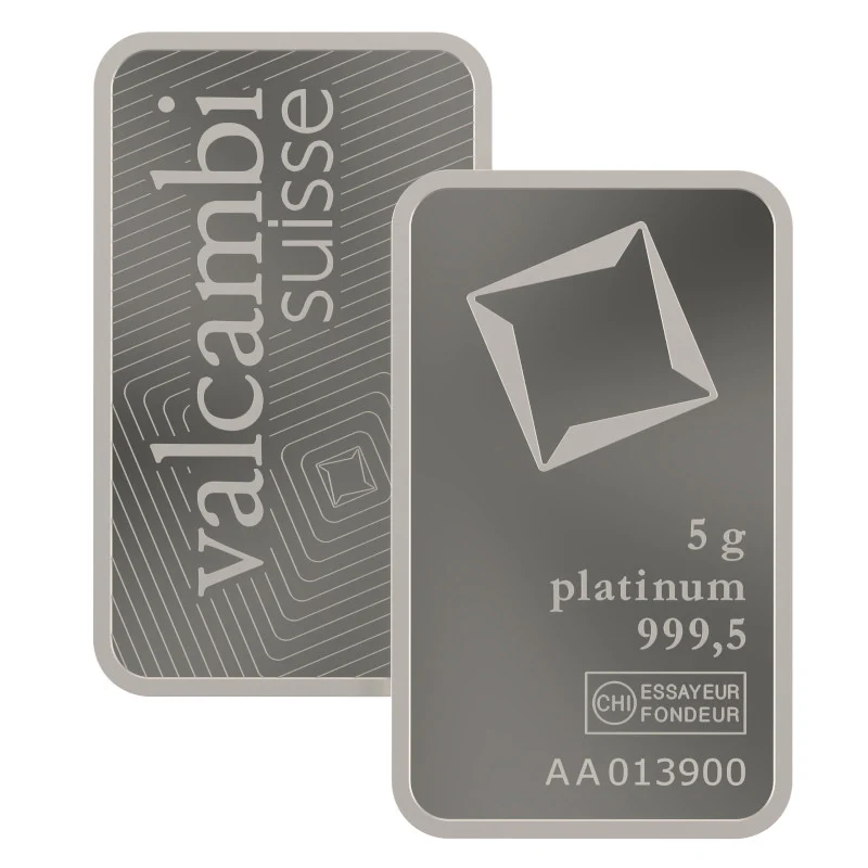 Valcambi Suisse 5 gram Platinum Bar (In Assay) - Image 3